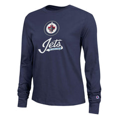 Winnipeg Jets Champion Women's Wordmark Lockup Long Sleeve T-Shirt -  NHL T-shirts