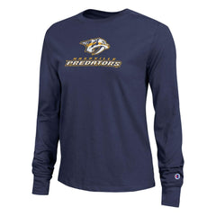 Nashville Predators Champion Women's Wordmark Lockup Long Sleeve T-Shirt -  NHL T-shirts