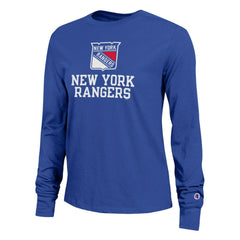 New York Rangers Champion Women's Wordmark Lockup Long Sleeve T-Shirt -  NHL T-shirts