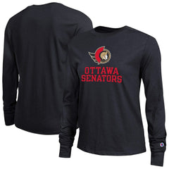 Ottawa Senators Champion Women's Wordmark Lockup Long Sleeve T-Shirt -  NHL T-shirts