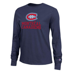 Montreal Canadiens Champion Women's Wordmark Lockup Long Sleeve T-Shirt -  NHL T-shirts