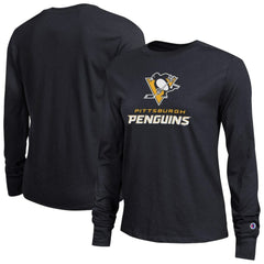Pittsburgh Penguins Champion Women's Wordmark Lockup Long Sleeve T-Shirt -  NHL T-shirts