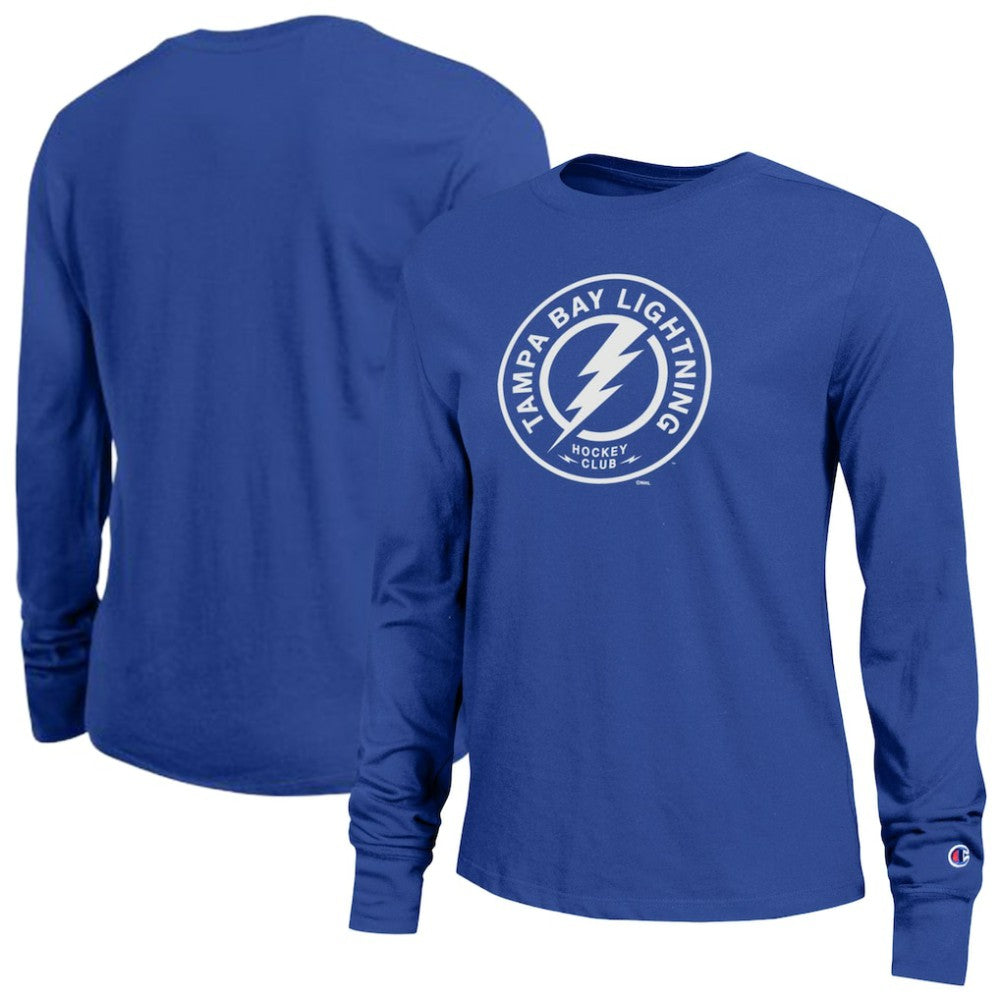Tampa Bay Lightning Champion Women's Wordmark Lockup Long Sleeve T-Shirt -  NHL T-shirts