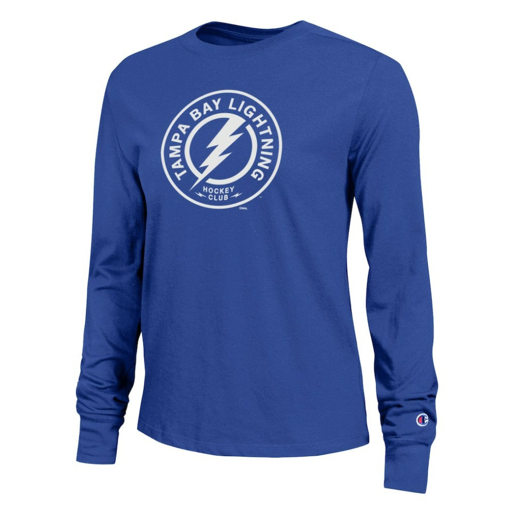 Tampa Bay Lightning Champion Women's Wordmark Lockup Long Sleeve T-Shirt -  NHL T-shirts