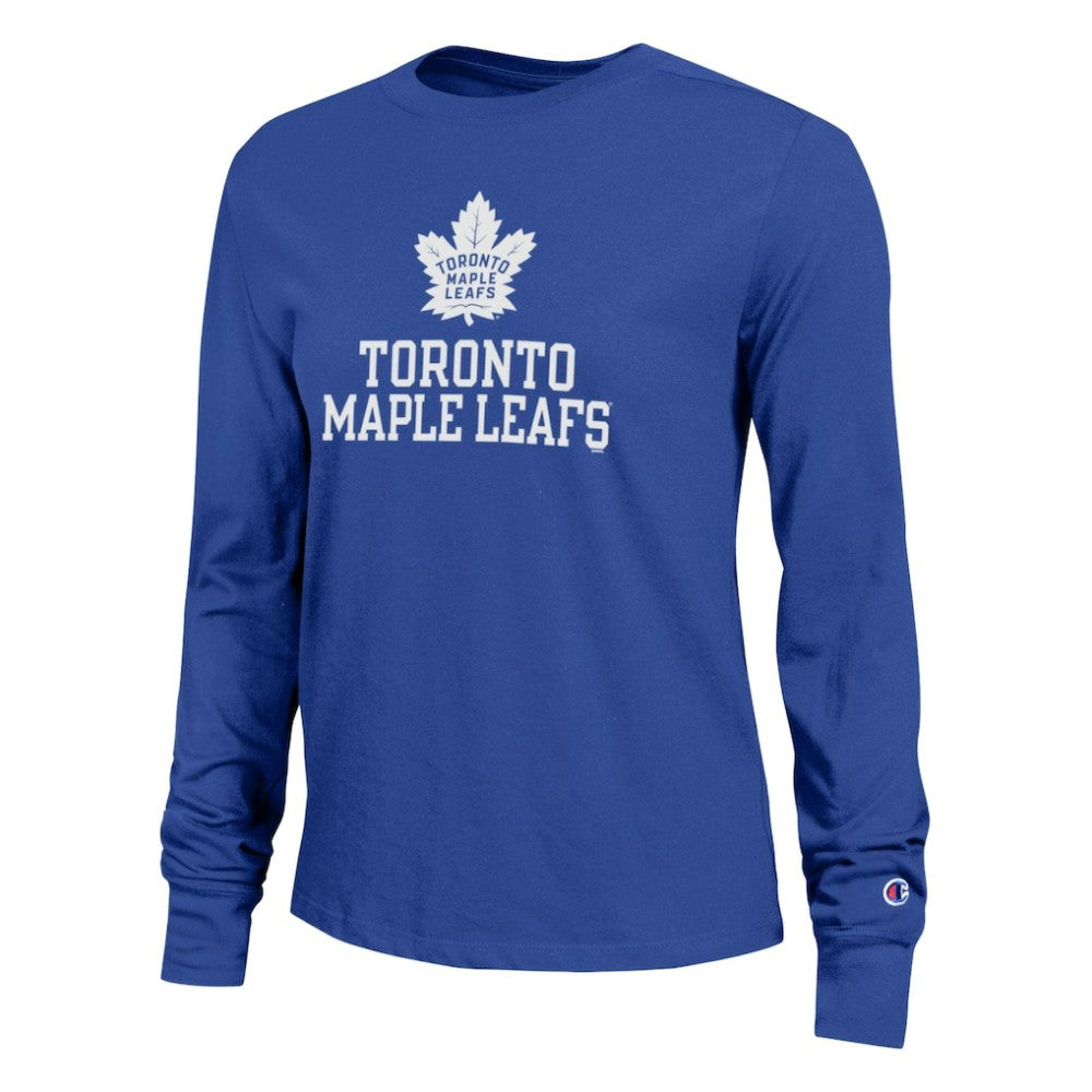 Toronto Maple Leafs Champion Women's Wordmark Lockup Long Sleeve T-Shirt -  NHL T-shirts