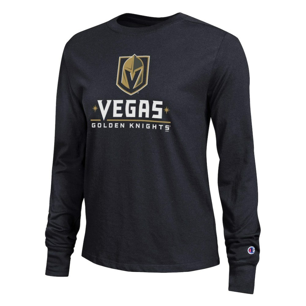 Vegas Golden Knights Champion Women's Wordmark Lockup Long Sleeve T-Shirt -  NHL T-shirts