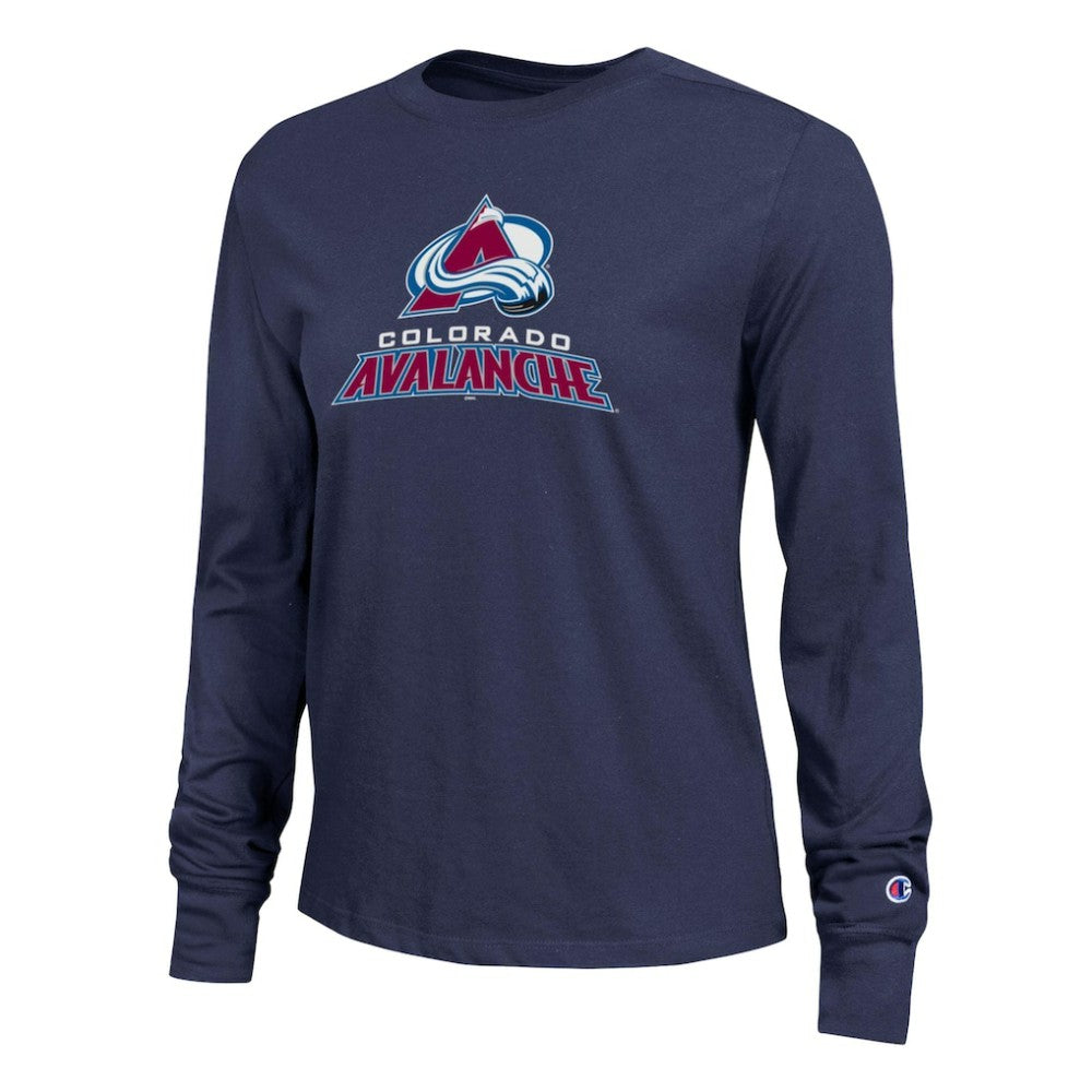 Colorado Avalanche Champion Women's Wordmark Lockup Long Sleeve T-Shirt -  NHL T-shirts