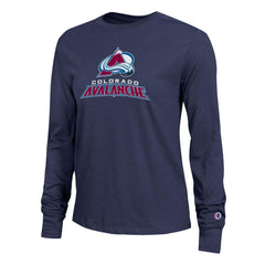 Colorado Avalanche Champion Women's Wordmark Lockup Long Sleeve T-Shirt -  NHL T-shirts