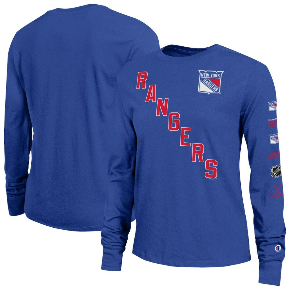 New York Rangers Champion Women's 2-Hit Long Sleeve T-Shirt -  NHL T-shirts