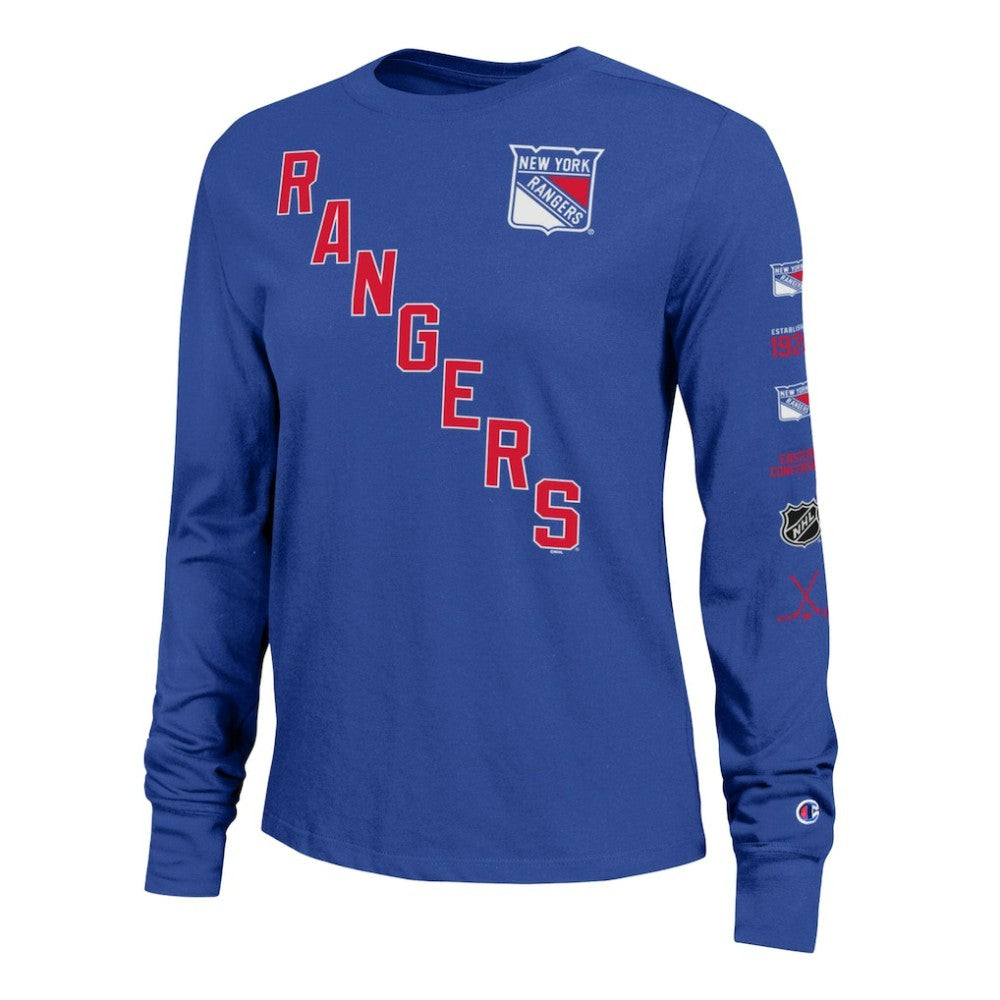 New York Rangers Champion Women's 2-Hit Long Sleeve T-Shirt -  NHL T-shirts