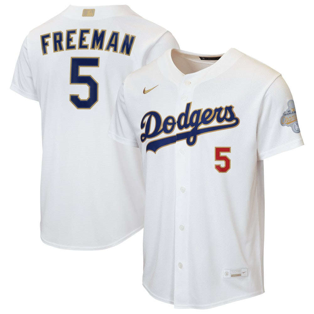 Freddie Freeman Los Angeles Dodgers Nike Youth 2026 Gold Collection Home Replica Jersey - MLB Jerseys