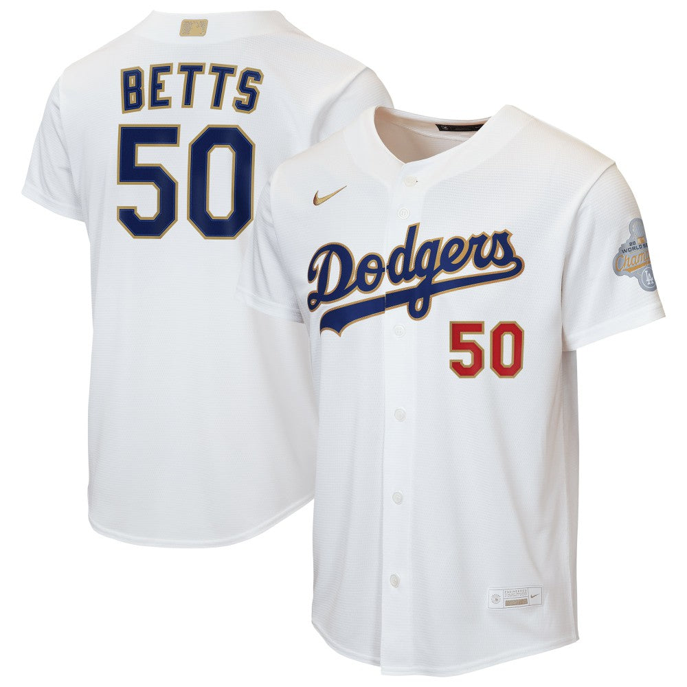 Mookie Betts Los Angeles Dodgers Nike Youth 2026 Gold Collection Home Replica Jersey - MLB Jerseys