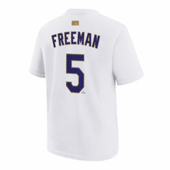 Freddie Freeman Los Angeles Dodgers Nike Youth 2026 Gold Collection Name & Number T-Shirt - MLB T-shirts