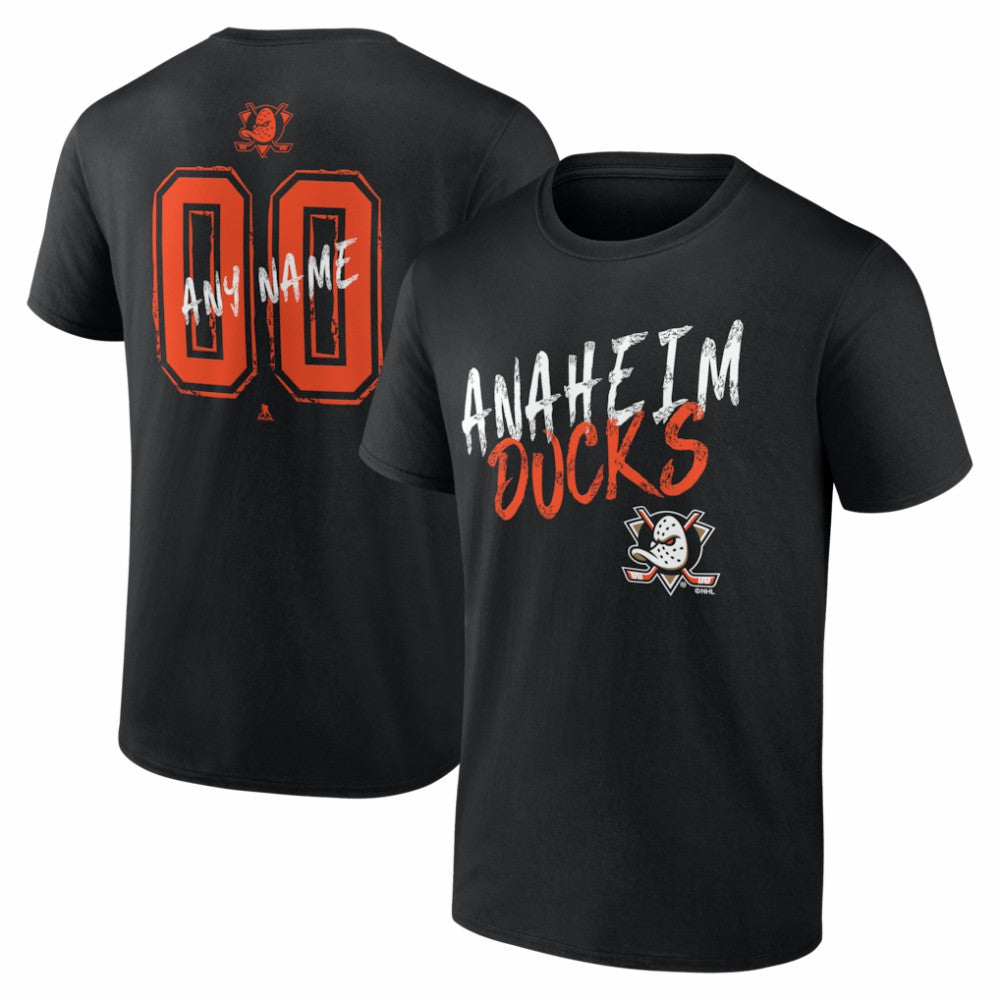Anaheim Ducks Hustle Personalized Name & Number T-Shirt -  NHL T-shirts