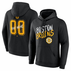 Boston Bruins Big & Tall Hustle Personalized Name & Number Hoodie -  NHL Hoodies
