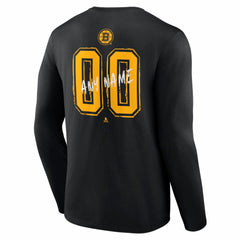 Boston Bruins Hustle Personalized Name & Number Long Sleeve T-Shirt -  NHL T-shirts