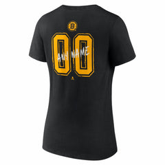 Boston Bruins Women's Hustle Personalized Name & Number V-Neck T-Shirt -  NHL T-shirts