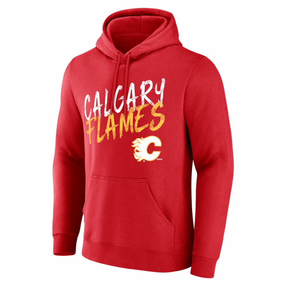 Calgary Flames Hustle Personalized Name & Number Hoodie -  NHL Hoodies