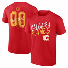 Calgary Flames Hustle Personalized Name & Number T-Shirt -  NHL T-shirts