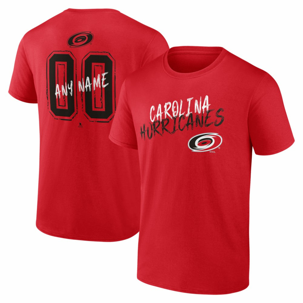 Carolina Hurricanes Big & Tall Hustle Personalized Name & Number T-Shirt -  NHL T-shirts