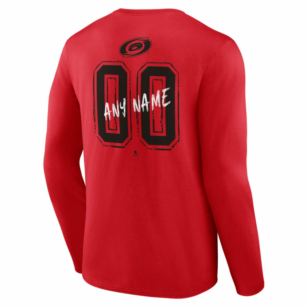 Carolina Hurricanes Hustle Personalized Name & Number Long Sleeve T-Shirt -  NHL T-shirts
