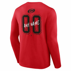 Carolina Hurricanes Hustle Personalized Name & Number Long Sleeve T-Shirt -  NHL T-shirts