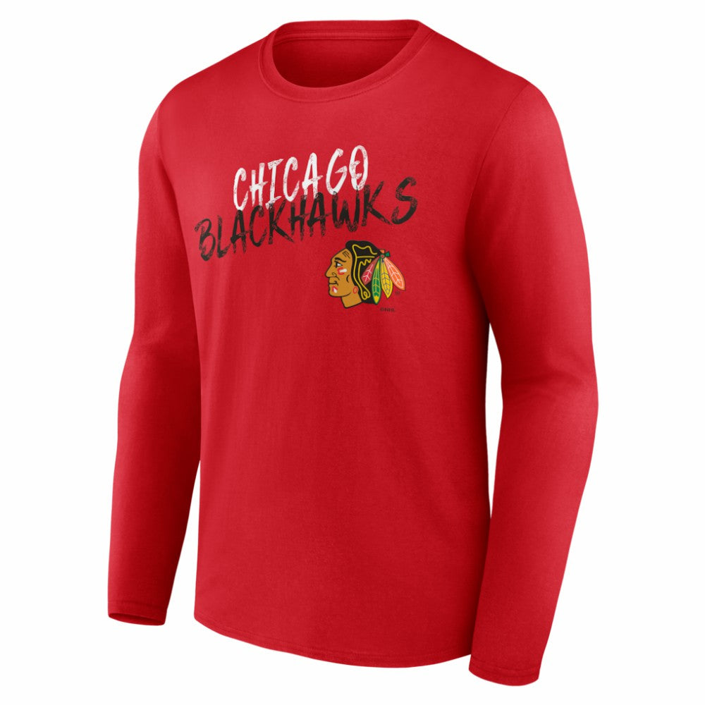 Chicago Blackhawks Hustle Personalized Name & Number Long Sleeve T-Shirt -  NHL T-shirts