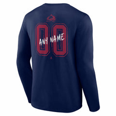 Colorado Avalanche Hustle Personalized Name & Number Long Sleeve T-Shirt -  NHL T-shirts