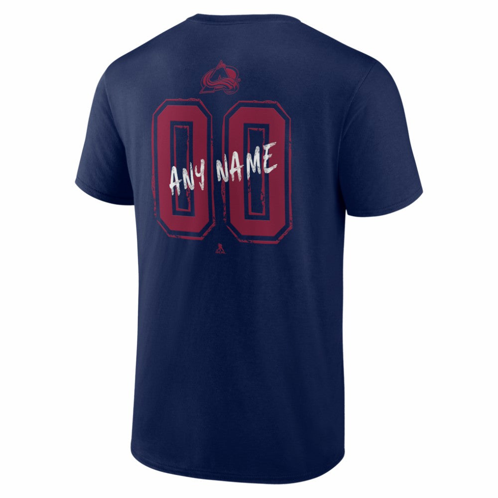 Colorado Avalanche Hustle Personalized Name & Number T-Shirt -  NHL T-shirts