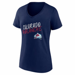 Colorado Avalanche Women's Hustle Personalized Name & Number V-Neck T-Shirt -  NHL T-shirts