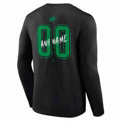 Dallas Stars Hustle Personalized Name & Number Long Sleeve T-Shirt -  NHL T-shirts