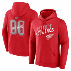 Detroit Red Wings Hustle Personalized Name & Number Hoodie -  NHL Hoodies