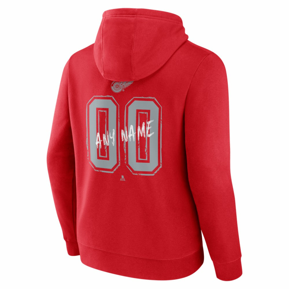Detroit Red Wings Hustle Personalized Name & Number Hoodie -  NHL Hoodies