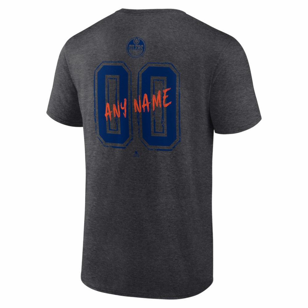Edmonton Oilers Big & Tall Hustle Personalized Name & Number T-Shirt -  NHL T-shirts