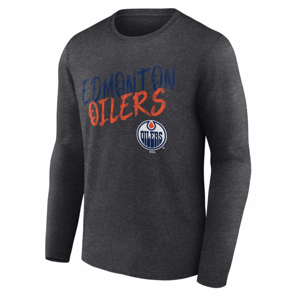 Edmonton Oilers Hustle Personalized Name & Number Long Sleeve T-Shirt -  NHL T-shirts