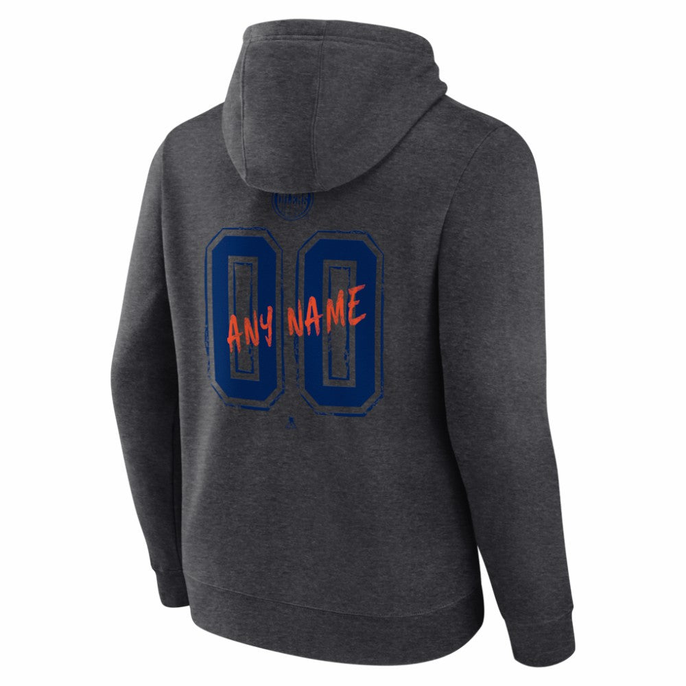 Edmonton Oilers Hustle Personalized Name & Number Hoodie -  NHL Hoodies