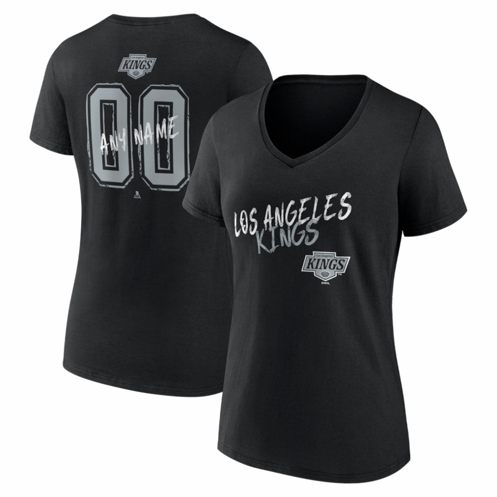 Los Angeles Kings Women's Hustle Personalized Name & Number V-Neck T-Shirt -  NHL T-shirts