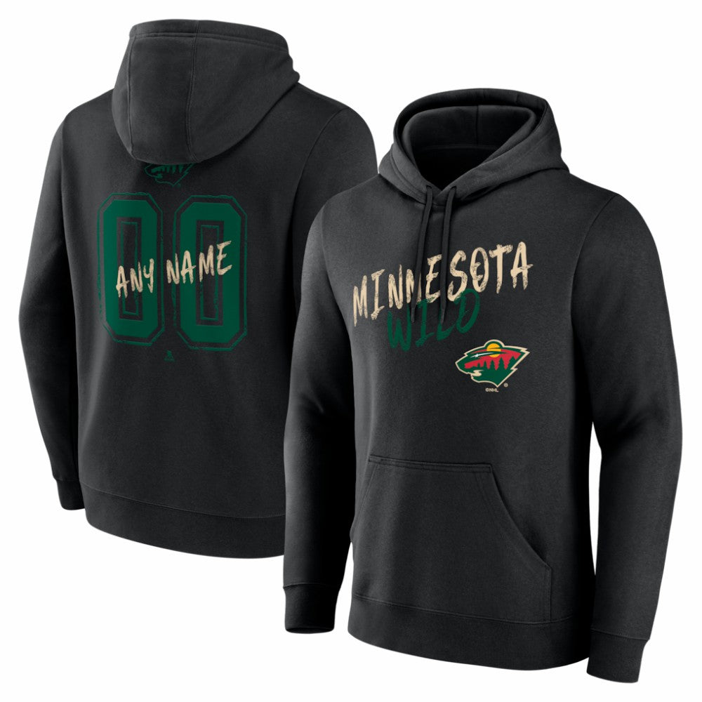 Minnesota Wild Hustle Personalized Name & Number Hoodie -  NHL Hoodies