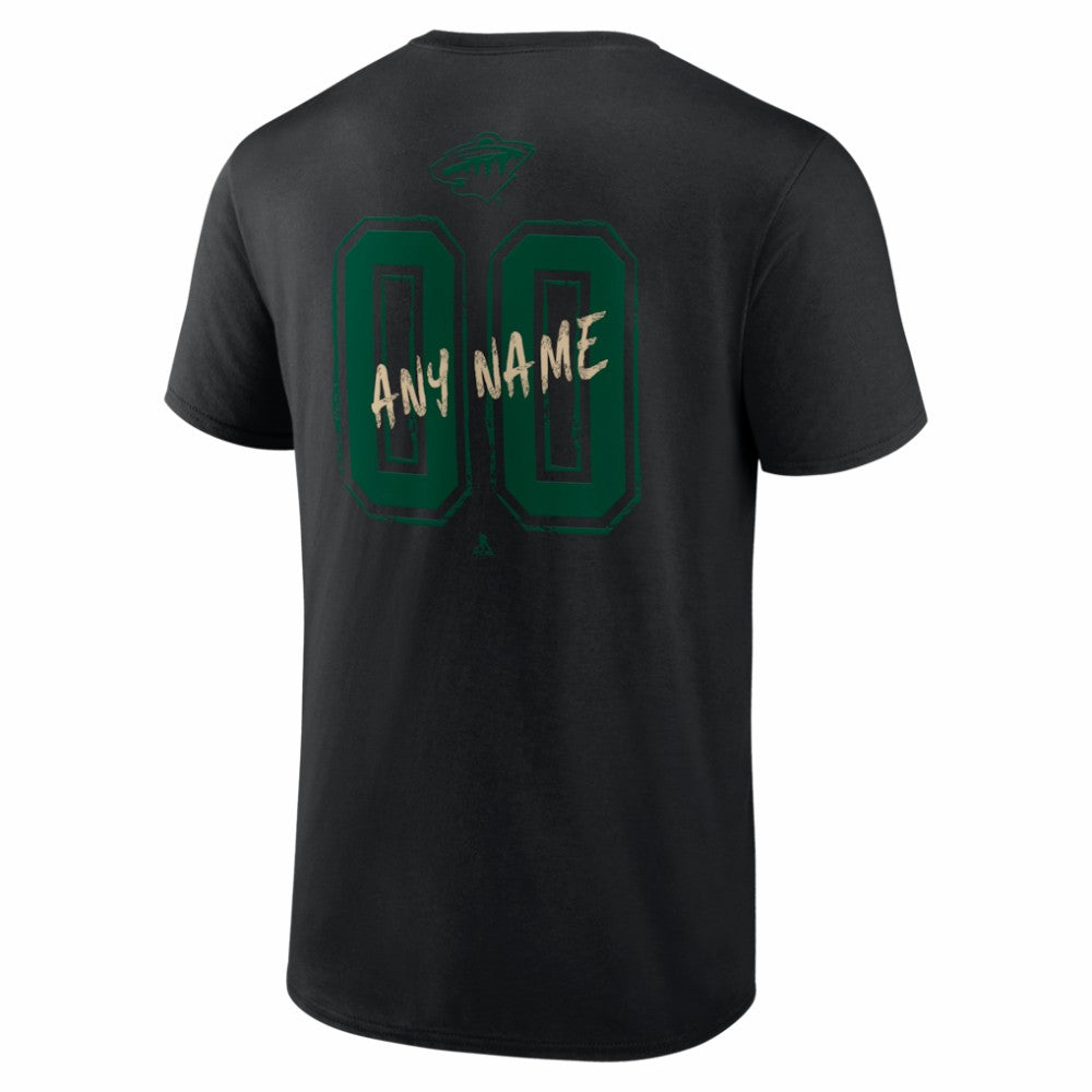 Minnesota Wild Hustle Personalized Name & Number T-Shirt -  NHL T-shirts
