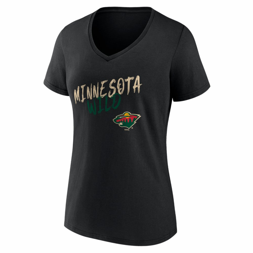 Minnesota Wild Women's Hustle Personalized Name & Number V-Neck T-Shirt -  NHL T-shirts