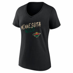 Minnesota Wild Women's Hustle Personalized Name & Number V-Neck T-Shirt -  NHL T-shirts