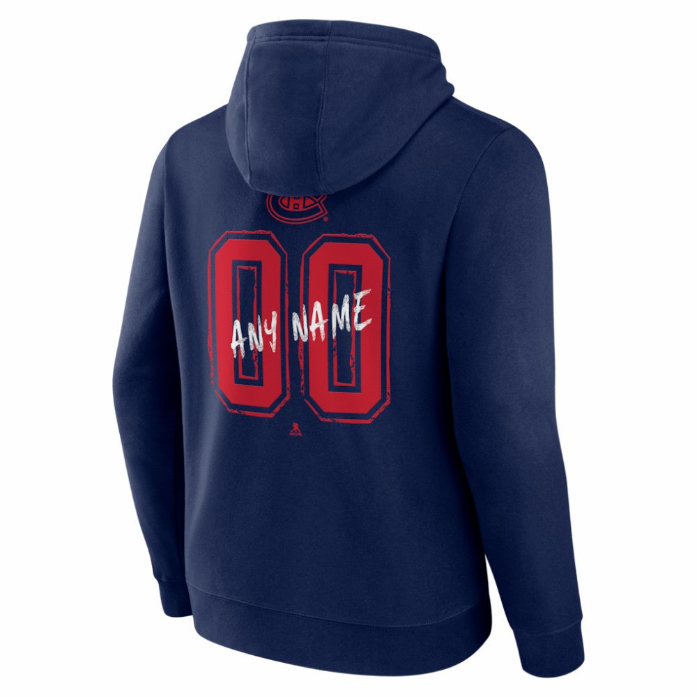Montreal Canadiens Big & Tall Hustle Personalized Name & Number Hoodie -  NHL Hoodies