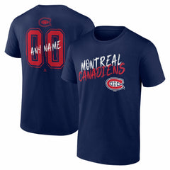 Montreal Canadiens Hustle Personalized Name & Number T-Shirt -  NHL T-shirts