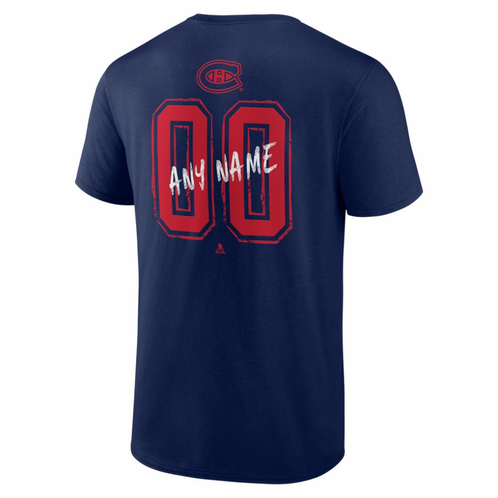 Montreal Canadiens Hustle Personalized Name & Number T-Shirt -  NHL T-shirts