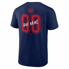 Montreal Canadiens Hustle Personalized Name & Number T-Shirt -  NHL T-shirts
