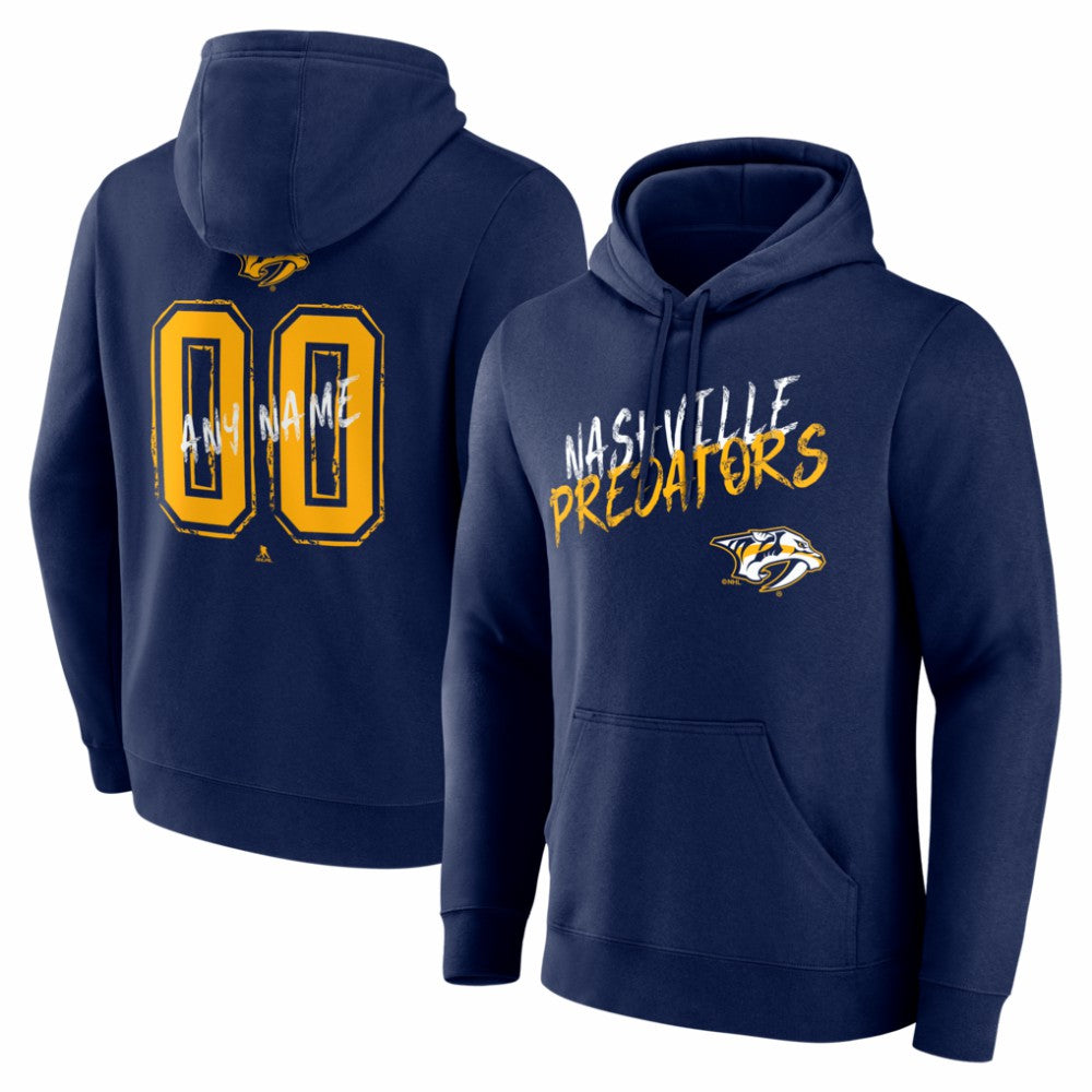 Nashville Predators Big & Tall Hustle Personalized Name & Number Hoodie -  NHL Hoodies