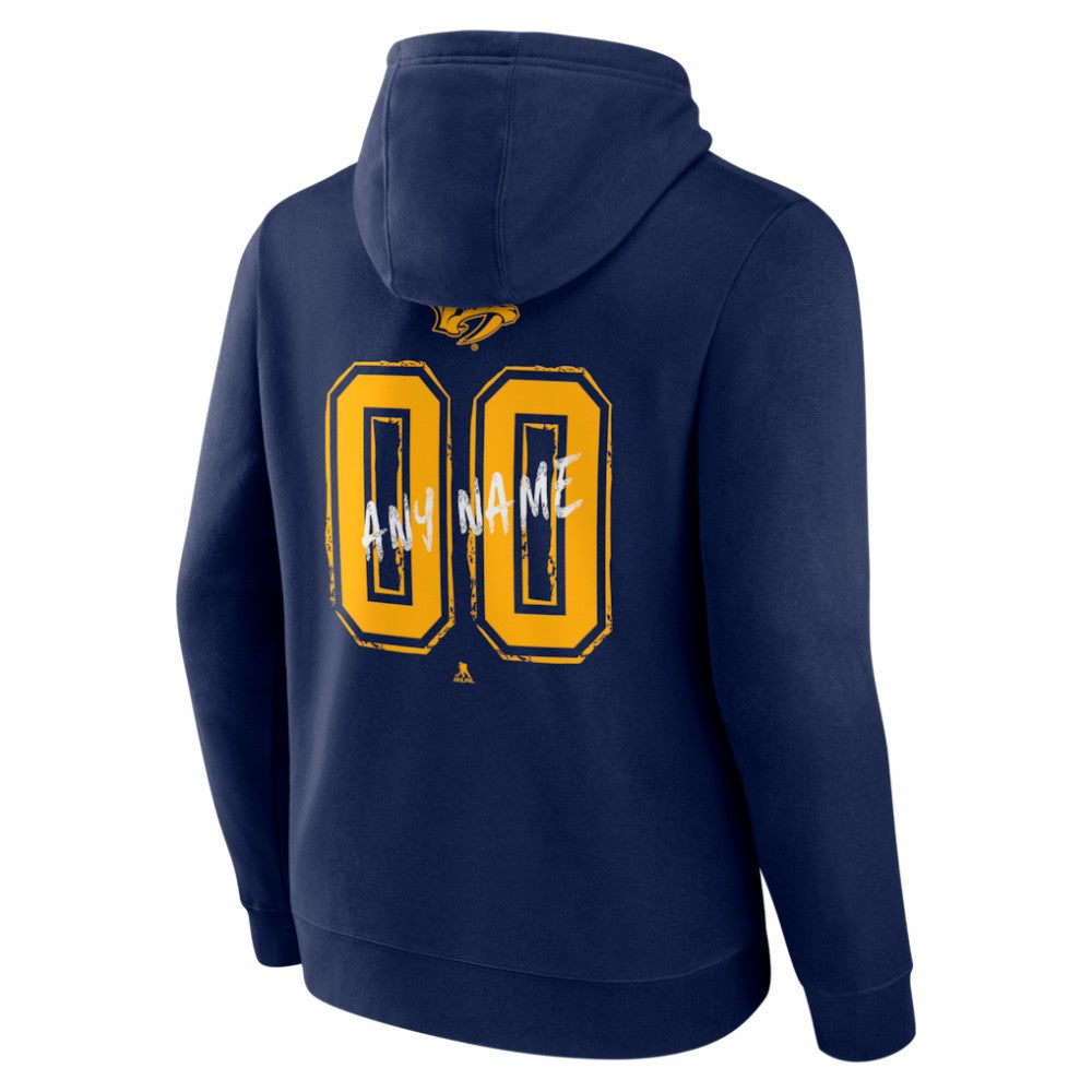 Nashville Predators Big & Tall Hustle Personalized Name & Number Hoodie -  NHL Hoodies
