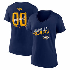 Nashville Predators Women's Hustle Personalized Name & Number V-Neck T-Shirt -  NHL T-shirts