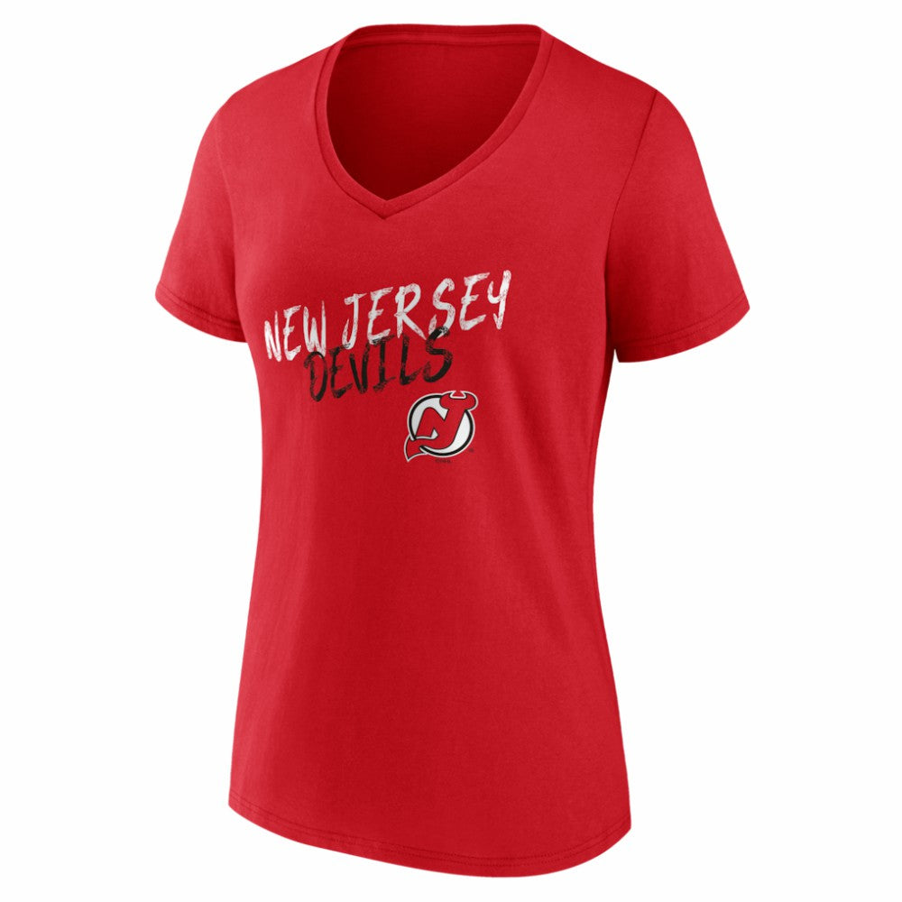 New Jersey Devils Women's Hustle Personalized Name & Number V-Neck T-Shirt -  NHL T-shirts