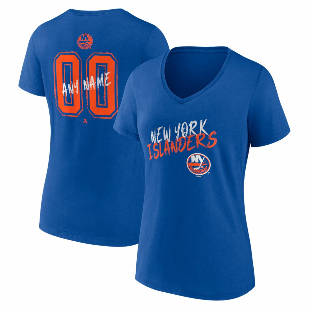 New York Islanders Women's Hustle Personalized Name & Number V-Neck T-Shirt -  NHL T-shirts